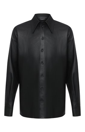 Мужская кожаная рубашка DOLCE & GABBANA черного цвета по цене 247500 руб., арт. G5ID3L/HULD8 | Фото 1 Мужская кожаная рубашка DOLCE & GABBANA черного цвета, арт. G5ID3L/HULD8 | Фото 1