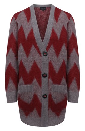 Женский шерстяной кардиган GIORGIO ARMANI красного цвета по цене 123000 руб., арт. 6HAE02/AM27Z | Фото 1 Женский шерстяной кардиган GIORGIO ARMANI красного цвета, арт. 6HAE02/AM27Z | Фото 1