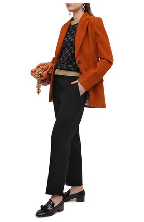 Женский хлопковый топ GUCCI синего цвета по цене 65100 руб., арт. 526759/X9W83 | Фото 2 Женский хлопковый топ GUCCI синего цвета, арт. 526759/X9W83 | Фото 2