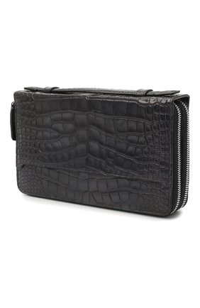 Мужской портмоне из кожи аллигатора BRIONI серого цвета по цене 950500 руб., арт. 0HSS0L/09718/AMIS | Фото 2 Мужской портмоне из кожи аллигатора BRIONI серого цвета, арт. 0HSS0L/09718/AMIS | Фото 2