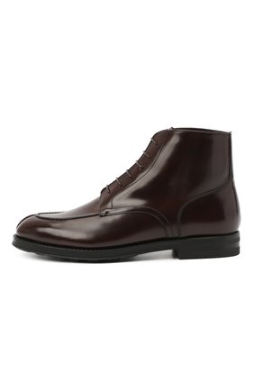 Мужские кожаные ботинки W.GIBBS темно-коричневого цвета, арт. 0639006/0220 | Фото 3 (Длина стельки: 27,7, 30; Материал внешний: Кожа; Материал утеплителя: Натуральный мех; Мужское Кросс-КТ: Ботинки-обувь, зимние ботинки; Региональные ограничения белый список (Axapta Mercury): RU; ширина носка стельки: 9,3, 9; толщина подошвы: 1,4)