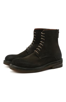 Мужские замшевые ботинки MARSELL хаки цвета по цене 77400 руб., арт. MM2961/PELLE R0VESCI0 | Фото 1 Мужские замшевые ботинки MARSELL хаки цвета, арт. MM2961/PELLE R0VESCI0 | Фото 1