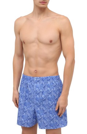Мужские хлопковые боксеры ZIMMERLI синего цвета по цене 6995 руб., арт. 4700-75101 | Фото 2 Мужские хлопковые боксеры ZIMMERLI синего цвета, арт. 4700-75101 | Фото 2