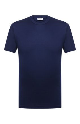 Мужские хлопковая футболка ZIMMERLI темно-синего цвета по цене 12500 руб., арт. 286-1447 | Фото 1 Мужские хлопковая футболка ZIMMERLI темно-синего цвета, арт. 286-1447 | Фото 1