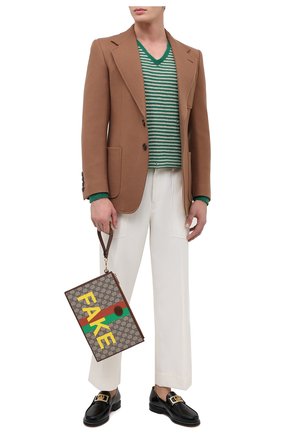 Мужская клатч «fake/not» GUCCI коричневого цвета по цене 99500 руб., арт. 636171/2GCAG | Фото 2 Мужская клатч «fake/not» GUCCI коричневого цвета, арт. 636171/2GCAG | Фото 2 (Материал: Текстиль, Экокожа; Размер: medium; Региональные ограничения белый список (Axapta Mercury): RU)