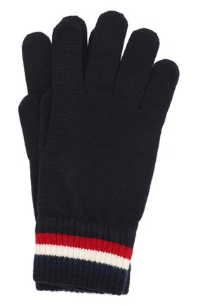 Мужские шерстяные перчатки MONCLER темно-синего цвета по цене 15200 руб., арт. F2-091-3A701-00-A9575 | Фото 1 Мужские шерстяные перчатки MONCLER темно-синего цвета, арт. F2-091-3A701-00-A9575 | Фото 1