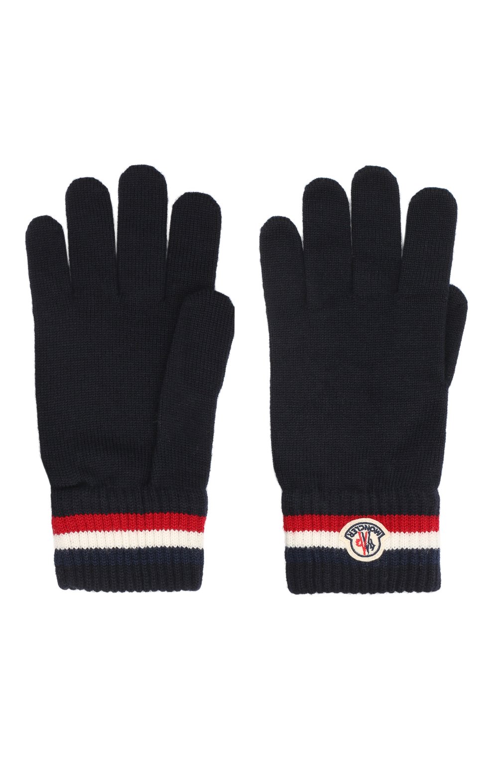 Мужские шерстяные перчатки MONCLER темно-синего цвета по цене 15200 руб., арт. F2-091-3A701-00-A9575 | Фото 2 Мужские шерстяные перчатки MONCLER темно-синего цвета, арт. F2-091-3A701-00-A9575 | Фото 2