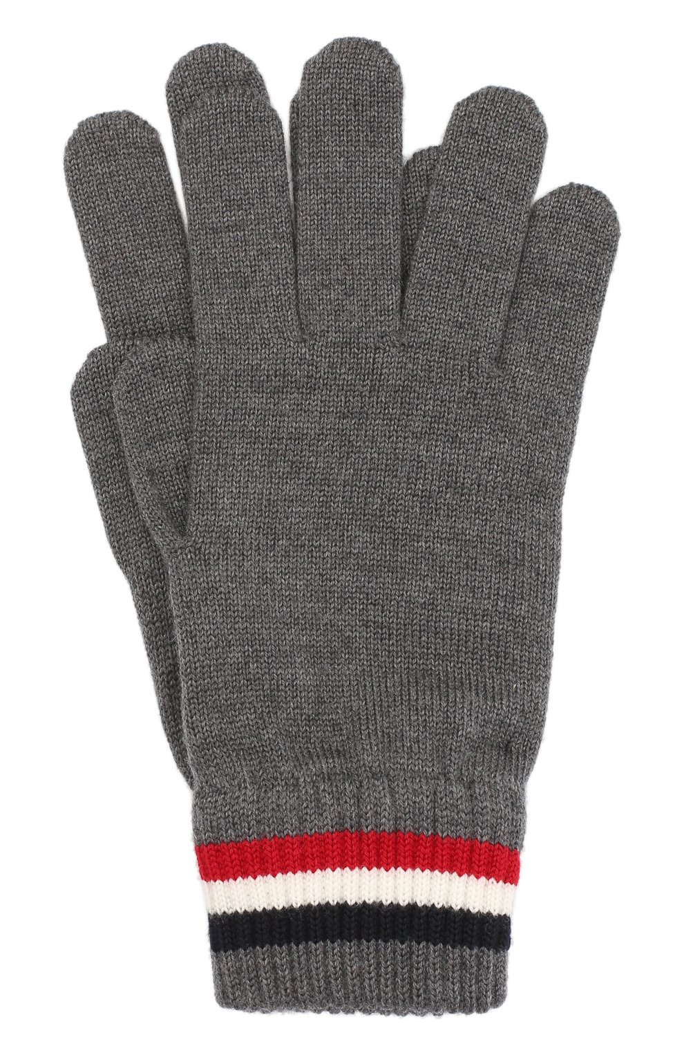 Мужские шерстяные перчатки MONCLER серого цвета, арт. F2-091-3A701-00-A9575 | Фото 1