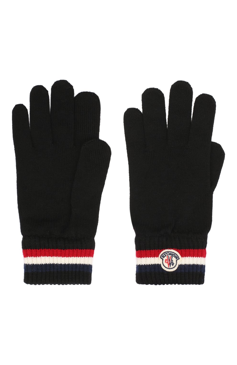 Мужские шерстяные перчатки MONCLER черного цвета по цене 15200 руб., арт. F2-091-3A701-00-A9575 | Фото 2 Мужские шерстяные перчатки MONCLER черного цвета, арт. F2-091-3A701-00-A9575 | Фото 2