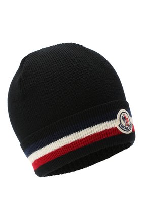 Мужская шерстяная шапка MONCLER черного цвета по цене 14300 руб., арт. F2-091-3B749-00-A9575 | Фото 1 Мужская шерстяная шапка MONCLER черного цвета, арт. F2-091-3B749-00-A9575 | Фото 1