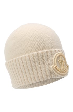 Мужская шерстяная шапка MONCLER белого цвета по цене 20000 руб., арт. F2-091-9Z726-00-A9524 | Фото 1 Мужская шерстяная шапка MONCLER белого цвета, арт. F2-091-9Z726-00-A9524 | Фото 1