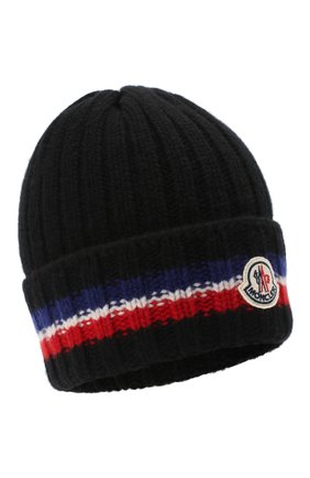 Мужская шерстяная шапка MONCLER черного цвета по цене 20000 руб., арт. F2-091-9Z742-00-A9536 | Фото 1 Мужская шерстяная шапка MONCLER черного цвета, арт. F2-091-9Z742-00-A9536 | Фото 1