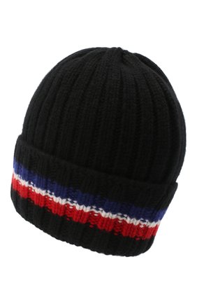 Мужская шерстяная шапка MONCLER черного цвета по цене 20000 руб., арт. F2-091-9Z742-00-A9536 | Фото 2 Мужская шерстяная шапка MONCLER черного цвета, арт. F2-091-9Z742-00-A9536 | Фото 2