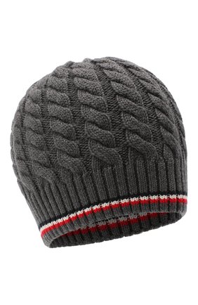 Мужская шерстяная шапка MONCLER серого цвета по цене 18000 руб., арт. F2-091-9Z746-00-A9531 | Фото 1 Мужская шерстяная шапка MONCLER серого цвета, арт. F2-091-9Z746-00-A9531 | Фото 1