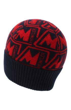 Мужская шерстяная шапка MONCLER красного цвета по цене 23100 руб., арт. F2-091-9Z754-00-A9379 | Фото 2 Мужская шерстяная шапка MONCLER красного цвета, арт. F2-091-9Z754-00-A9379 | Фото 2