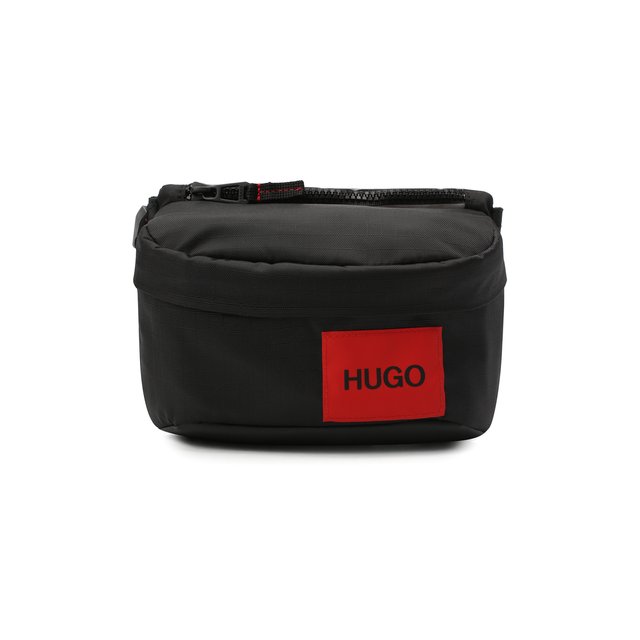 Текстильная поясная сумка HUGO 50437459, цвет чёрный, размер NS