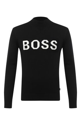 Мужской шерстяной джемпер BOSS черного цвета по цене 22000 руб., арт. 50436627 | Фото 1 Мужской шерстяной джемпер BOSS черного цвета, арт. 50436627 | Фото 1