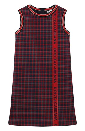 Детское хлопковое платье DOLCE & GABBANA красного цвета по цене 29950 руб., арт. L52DN2/FQGAE/8-14 | Фото 1 Детское хлопковое платье DOLCE & GABBANA красного цвета, арт. L52DN2/FQGAE/8-14 | Фото 1