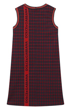 Детское хлопковое платье DOLCE & GABBANA красного цвета по цене 29950 руб., арт. L52DN2/FQGAE/8-14 | Фото 2 Детское хлопковое платье DOLCE & GABBANA красного цвета, арт. L52DN2/FQGAE/8-14 | Фото 2