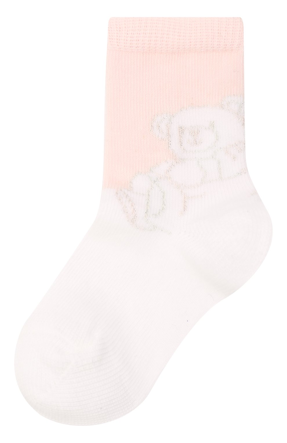 Детские комплект из двух пар носков GIVENCHY светло-розового цвета, арт. H90072 | Фото 2