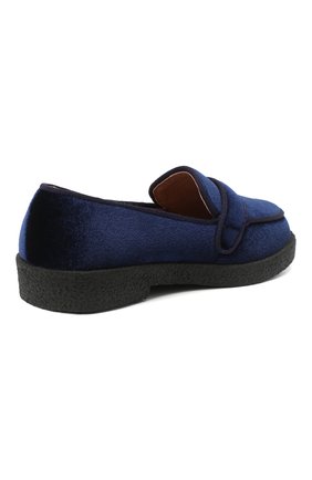 Детские лоферы AGE OF INNOCENCE синего цвета, арт. 000149/B0BBY VELVET/26-32 | Фото 3 (Материал внешний: Текстиль; Длина стельки: 18,5, 20,6, 20, 16,5, 19,2, 17,8; Материал внутренний: Натуральная кожа; Региональные ограничения белый список (Axapta Mercury): RU; Девочки-школьная форма: Классическая обувь; ширина носка стельки: 6,2, 6,4, 6,6, 6,8, 7; толщина подошвы: 1,2, 1,3; высота каблука: 2,2, 2,3)