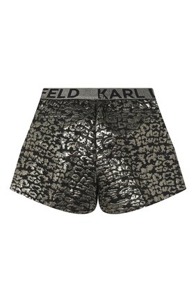 Детские шорты KARL LAGERFELD KIDS золотого цвета по цене 11350 руб., арт. Z14138 | Фото 2 Детские шорты KARL LAGERFELD KIDS золотого цвета, арт. Z14138 | Фото 2