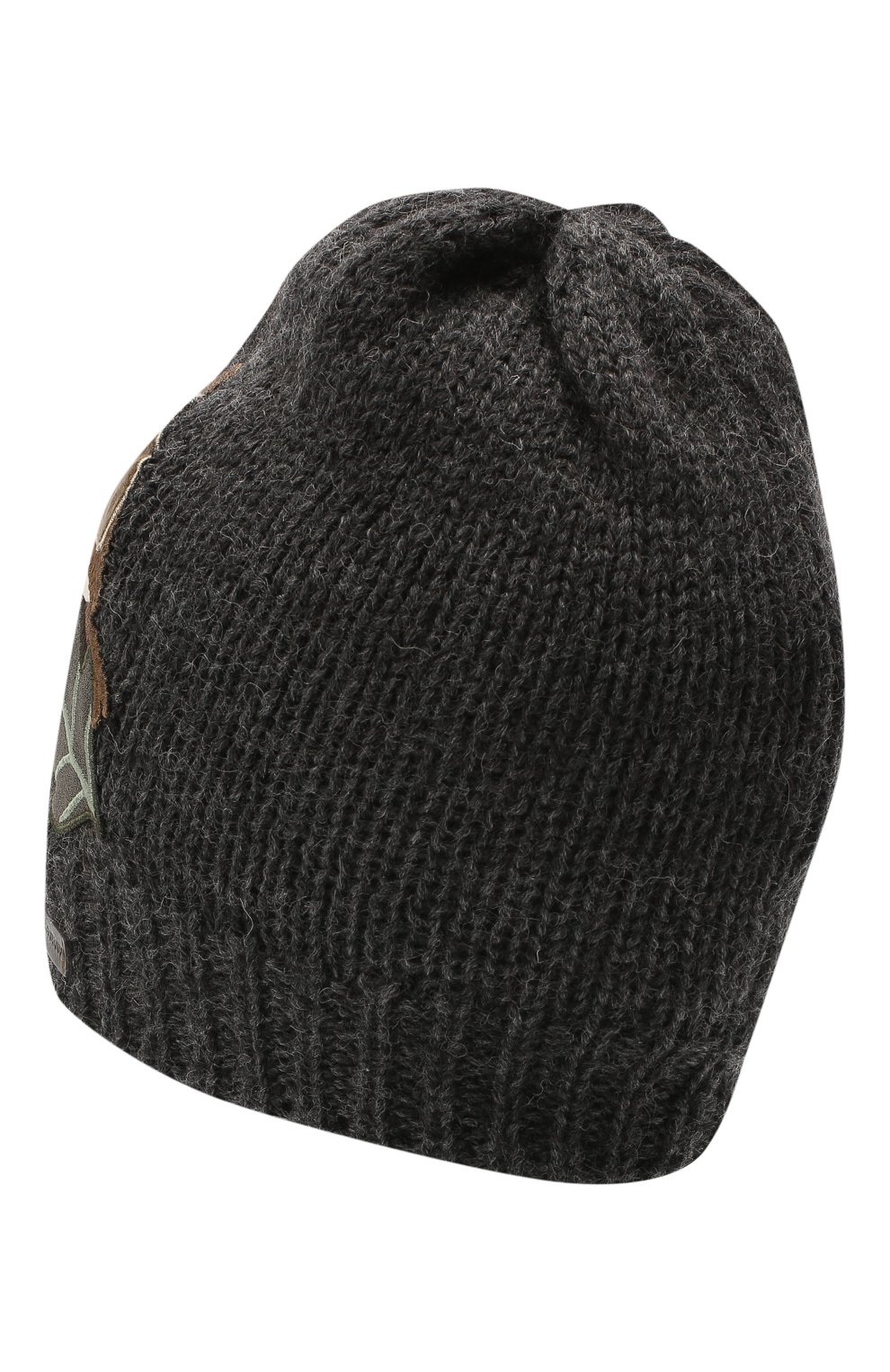 Детского шерстяная шапка DOLCE & GABBANA темно-серого цвета, арт. LBKH58/JAM01 | Фото 2 (Материал: Текстиль, Шерсть)