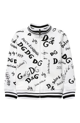 Детский хлопковая толстовка DOLCE & GABBANA белого цвета по цене 34550 руб., арт. L5JW1P/HS7D6/2-6 | Фото 1 Детский хлопковая толстовка DOLCE & GABBANA белого цвета, арт. L5JW1P/HS7D6/2-6 | Фото 1 (Рукава: Длинные; Материал подклада: Хлопок; Материал внешний: Хлопок; Девочки Кросс-КТ: Толстовка-одежда; Девочки-школьная форма: Кардиганы; Региональные ограничения белый список (Axapta Mercury): RU; Ростовка одежда: 2 года | 92 см, 3 года | 98 см, 4 года | 104 см, 5 лет | 110 см, 6 лет | 116 см)