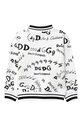 Детский хлопковая толстовка DOLCE & GABBANA белого цвета по цене 34550 руб., арт. L5JW1P/HS7D6/2-6 | Фото 2 Детский хлопковая толстовка DOLCE & GABBANA белого цвета, арт. L5JW1P/HS7D6/2-6 | Фото 2 (Рукава: Длинные; Материал подклада: Хлопок; Материал внешний: Хлопок; Девочки Кросс-КТ: Толстовка-одежда; Девочки-школьная форма: Кардиганы; Региональные ограничения белый список (Axapta Mercury): RU; Ростовка одежда: 2 года | 92 см, 3 года | 98 см, 4 года | 104 см, 5 лет | 110 см, 6 лет | 116 см)