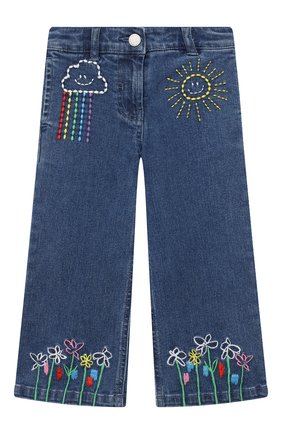 Детские джинсы STELLA MCCARTNEY синего цвета по цене 6625 руб., арт. 601256/SPK94 | Фото 1 Детские джинсы STELLA MCCARTNEY синего цвета, арт. 601256/SPK94 | Фото 1
