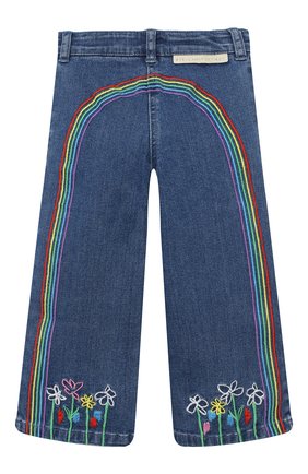Детские джинсы STELLA MCCARTNEY синего цвета по цене 6625 руб., арт. 601256/SPK94 | Фото 2 Детские джинсы STELLA MCCARTNEY синего цвета, арт. 601256/SPK94 | Фото 2
