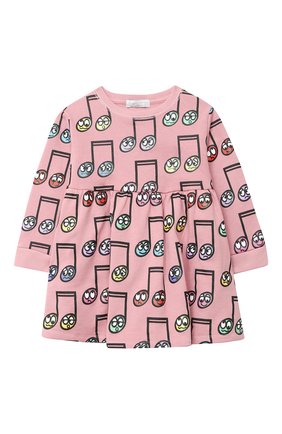 Детское хлопковое платье STELLA MCCARTNEY розового цвета по цене 6250 руб., арт. 601142/SPJ60 | Фото 1 Детское хлопковое платье STELLA MCCARTNEY розового цвета, арт. 601142/SPJ60 | Фото 1