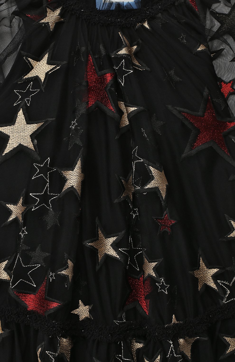 Детское платье ZHANNA & ANNA черного цвета, арт. ZAG021909Black_1 | Фото 3 (Рукава: Длинные; Случай: Повседневный; Девочки Кросс-КТ: Платье-одежда)