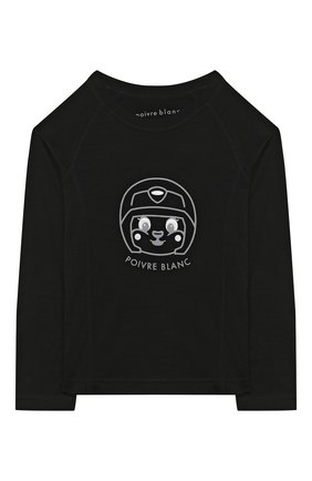 Детская шерстяной лонгслив POIVRE BLANC черного цвета по цене 4370 руб., арт. 279650 | Фото 1 Детская шерстяной лонгслив POIVRE BLANC черного цвета, арт. 279650 | Фото 1