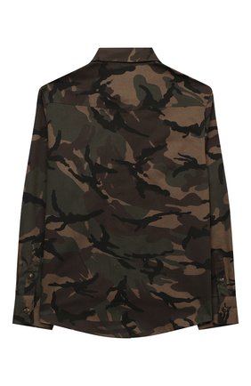 Детская хлопковая рубашка BRUNELLO CUCINELLI хаки цвета по цене 31800 руб., арт. BE248C360C | Фото 2 Детская хлопковая рубашка BRUNELLO CUCINELLI хаки цвета, арт. BE248C360C | Фото 2 (Материал внешний: Хлопок; Рукава: Длинные; Случай: Повседневный; Ростовка одежда: 12 лет | 152 см)