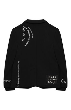 Детский хлопковый пиджак DOLCE & GABBANA черного цвета по цене 66050 руб., арт. L4JE25/G7XCJ/2-6 | Фото 2 Детский хлопковый пиджак DOLCE & GABBANA черного цвета, арт. L4JE25/G7XCJ/2-6 | Фото 2 (Материал внешний: Хлопок; Рукава: Длинные; Материал подклада: Хлопок; Кросс-КТ: пиджак; Мальчики-школьная форма: Пиджаки; Региональные ограничения белый список (Axapta Mercury): RU; Ростовка одежда: 2 года | 92 см, 3 года | 98 см, 4 года | 104 см, 5 лет | 110 см, 6 лет | 116 см)