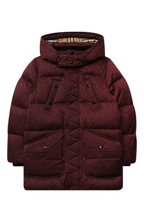 Детского пуховая куртка BURBERRY бордового цвета по цене 57150 руб., арт. 8032814 | Фото 1 Детского пуховая куртка BURBERRY бордового цвета, арт. 8032814 | Фото 1