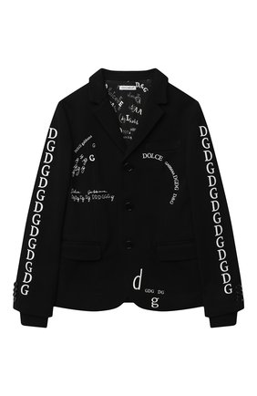 Детский хлопковый пиджак DOLCE & GABBANA черного цвета по цене 72100 руб., арт. L4JE25/G7XCJ/8-14 | Фото 1 Детский хлопковый пиджак DOLCE & GABBANA черного цвета, арт. L4JE25/G7XCJ/8-14 | Фото 1 (Материал внешний: Хлопок; Материал подклада: Хлопок; Рукава: Длинные; Кросс-КТ: пиджак; Мальчики-школьная форма: Пиджаки; Региональные ограничения белый список (Axapta Mercury): RU; Ростовка одежда: 10 - 11 лет | 140 - 146см, 12 лет | 152 см, 8 лет | 128 см)