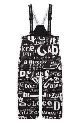 Детские утепленные брюки DOLCE & GABBANA черно-белого цвета по цене 47100 руб., арт. L4JPZ8/FSSES | Фото 1 Детские утепленные брюки DOLCE & GABBANA черно-белого цвета, арт. L4JPZ8/FSSES | Фото 1
