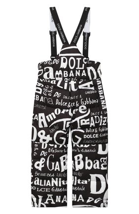 Детские утепленные брюки DOLCE & GABBANA черно-белого цвета по цене 47100 руб., арт. L4JPZ8/FSSES | Фото 2 Детские утепленные брюки DOLCE & GABBANA черно-белого цвета, арт. L4JPZ8/FSSES | Фото 2
