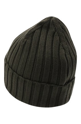 Женская шерстяная шапка MONCLER хаки цвета по цене 16200 руб., арт. F2-093-9Z708-00-A9327 | Фото 2 Женская шерстяная шапка MONCLER хаки цвета, арт. F2-093-9Z708-00-A9327 | Фото 2