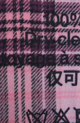 Женский шерстяной шарф ACNE STUDIOS розового цвета по цене 21050 руб., арт. CA0082/W | Фото 2 Женский шерстяной шарф ACNE STUDIOS розового цвета, арт. CA0082/W | Фото 2