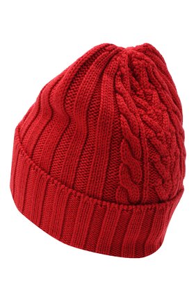 Женский шерстяная шапка MONCLER красного цвета по цене 16200 руб., арт. F2-093-9Z706-00-A9146 | Фото 2 Женский шерстяная шапка MONCLER красного цвета, арт. F2-093-9Z706-00-A9146 | Фото 2