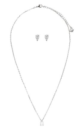 Женский комплект attract pear SWAROVSKI серебряного цвета по цене 7980 руб., арт. 5569174 | Фото 2 Женский комплект attract pear SWAROVSKI серебряного цвета, арт. 5569174 | Фото 2