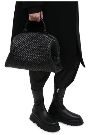 Женская сумка bv handle BOTTEGA VENETA черного цвета по цене 331500 руб., арт. 639301/V01D1 | Фото 2 Женская сумка bv handle BOTTEGA VENETA черного цвета, арт. 639301/V01D1 | Фото 2
