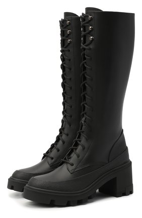 Женские кожаные сапоги c boots MONCLER черного цвета по цене 67800 руб., арт. F2-09B-4G702-00-02SEP | Фото 1 Женские кожаные сапоги c boots MONCLER черного цвета, арт. F2-09B-4G702-00-02SEP | Фото 1