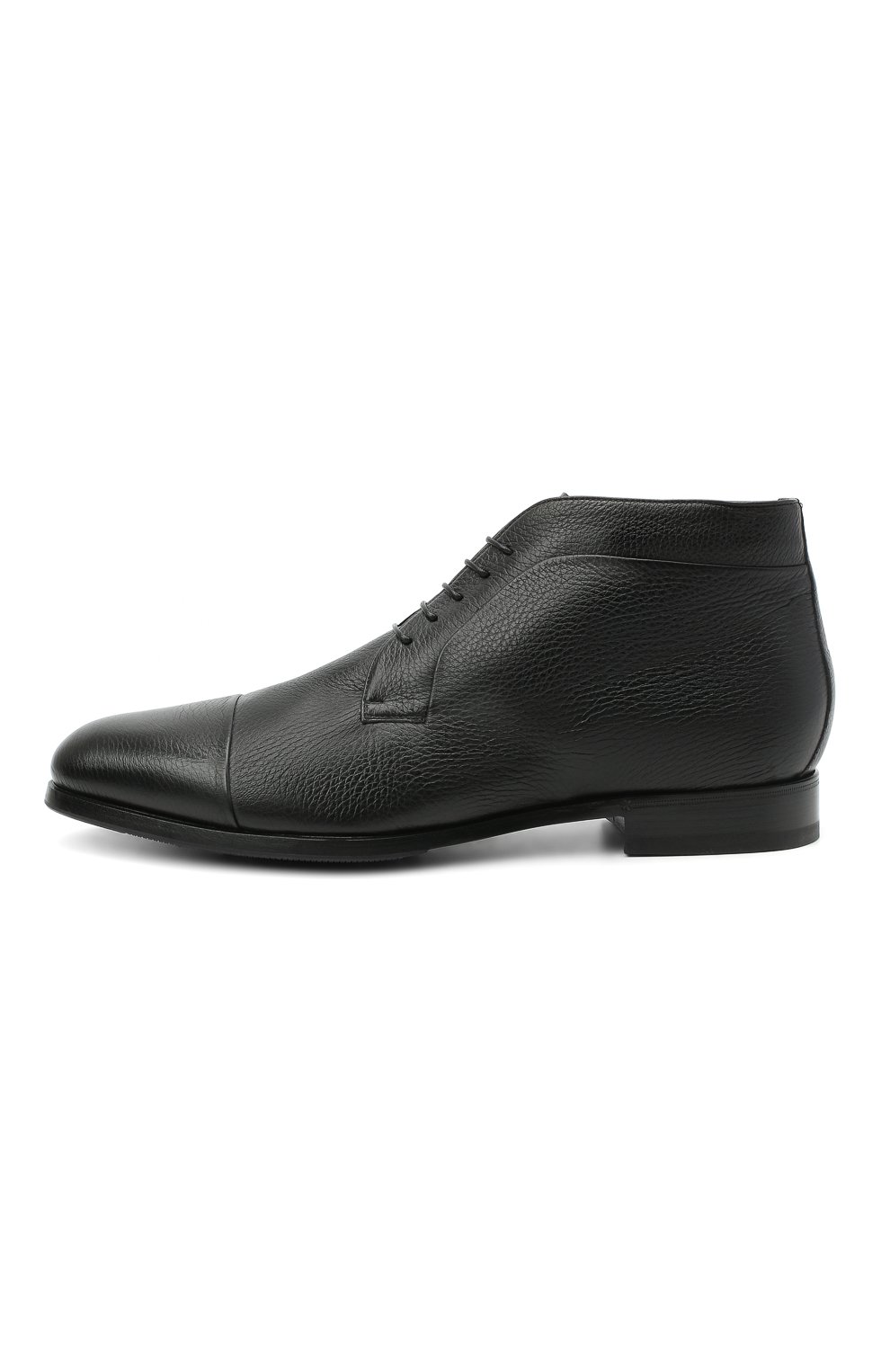 Мужские кожаные ботинки BARRETT черного цвета, арт. B182U007.1/CERV0 | Фото 3 (Длина стельки: 34,5; Материал внешний: Кожа; Материал утеплителя: Натуральный мех; Мужское Кросс-КТ: Ботинки-обувь, зимние ботинки; Материал внутренний: Натуральная кожа; Подошва: Плоская; ширина носка стельки: 11; толщина подошвы: 1)