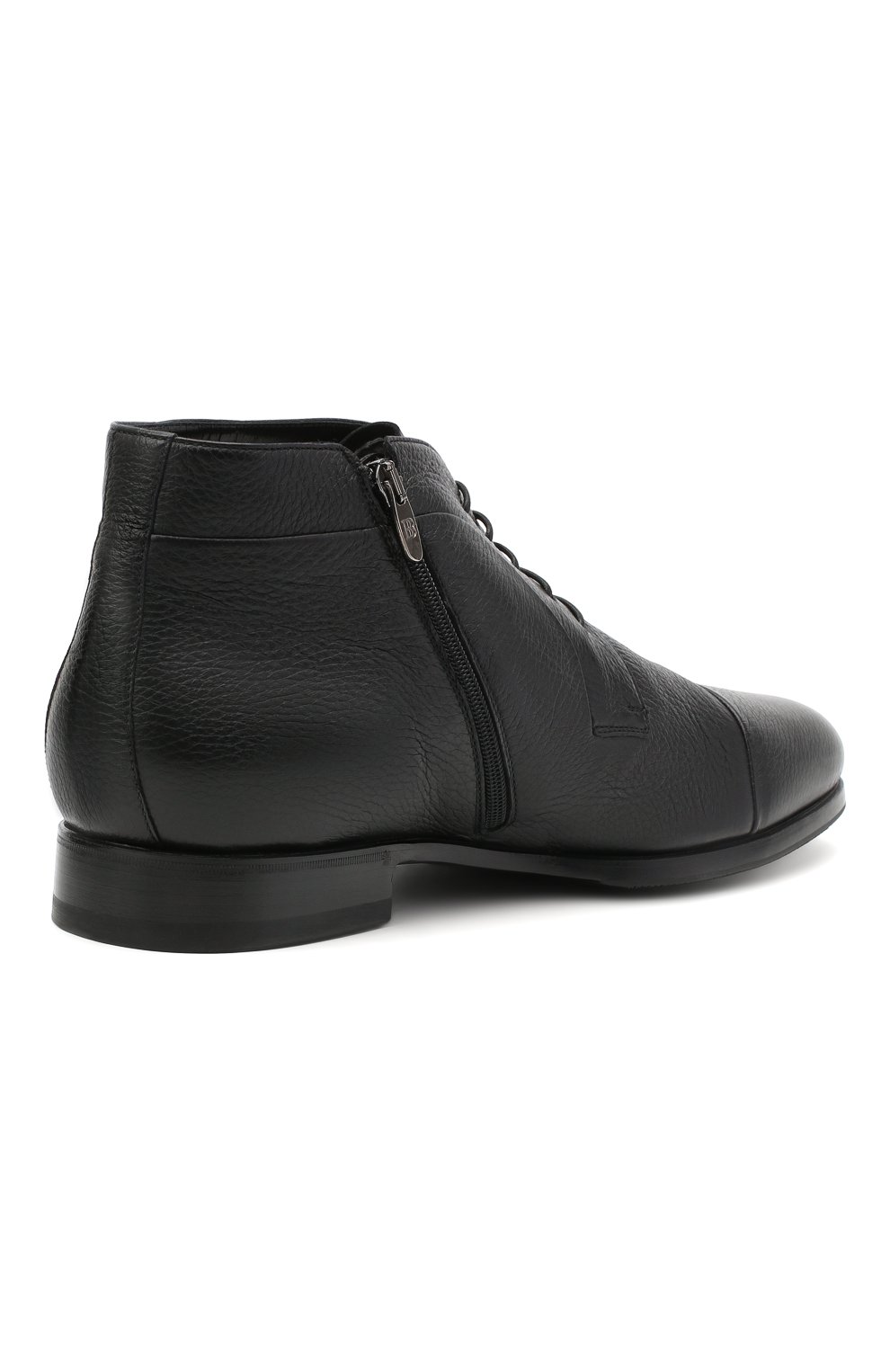 Мужские кожаные ботинки BARRETT черного цвета, арт. B182U007.1/CERV0 | Фото 4 (Длина стельки: 34,5; Материал внешний: Кожа; Материал утеплителя: Натуральный мех; Мужское Кросс-КТ: Ботинки-обувь, зимние ботинки; Материал внутренний: Натуральная кожа; Подошва: Плоская; ширина носка стельки: 11; толщина подошвы: 1)