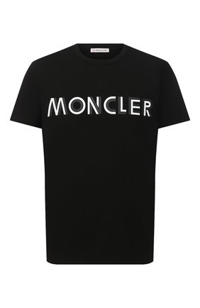 Мужская хлопковая футболка MONCLER черного цвета по цене 18000 руб., арт. F2-091-8C759-10-8390T | Фото 1 Мужская хлопковая футболка MONCLER черного цвета, арт. F2-091-8C759-10-8390T | Фото 1