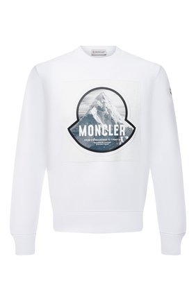 Мужской хлопковый свитшот MONCLER белого цвета по цене 33400 руб., арт. F2-091-8G781-10-8098U | Фото 1 Мужской хлопковый свитшот MONCLER белого цвета, арт. F2-091-8G781-10-8098U | Фото 1